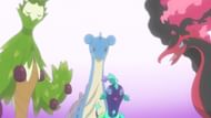 Terapagos rejoins its friends in Pokemon Horizons Episode 32 (Image via The Pokemon Company)
